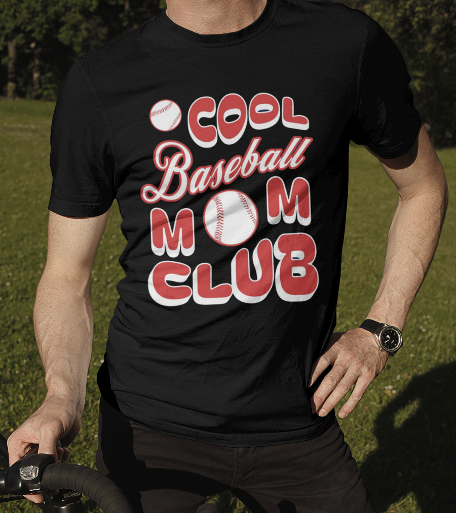 Cool Baseball Mom Club Baseball T-Shirt