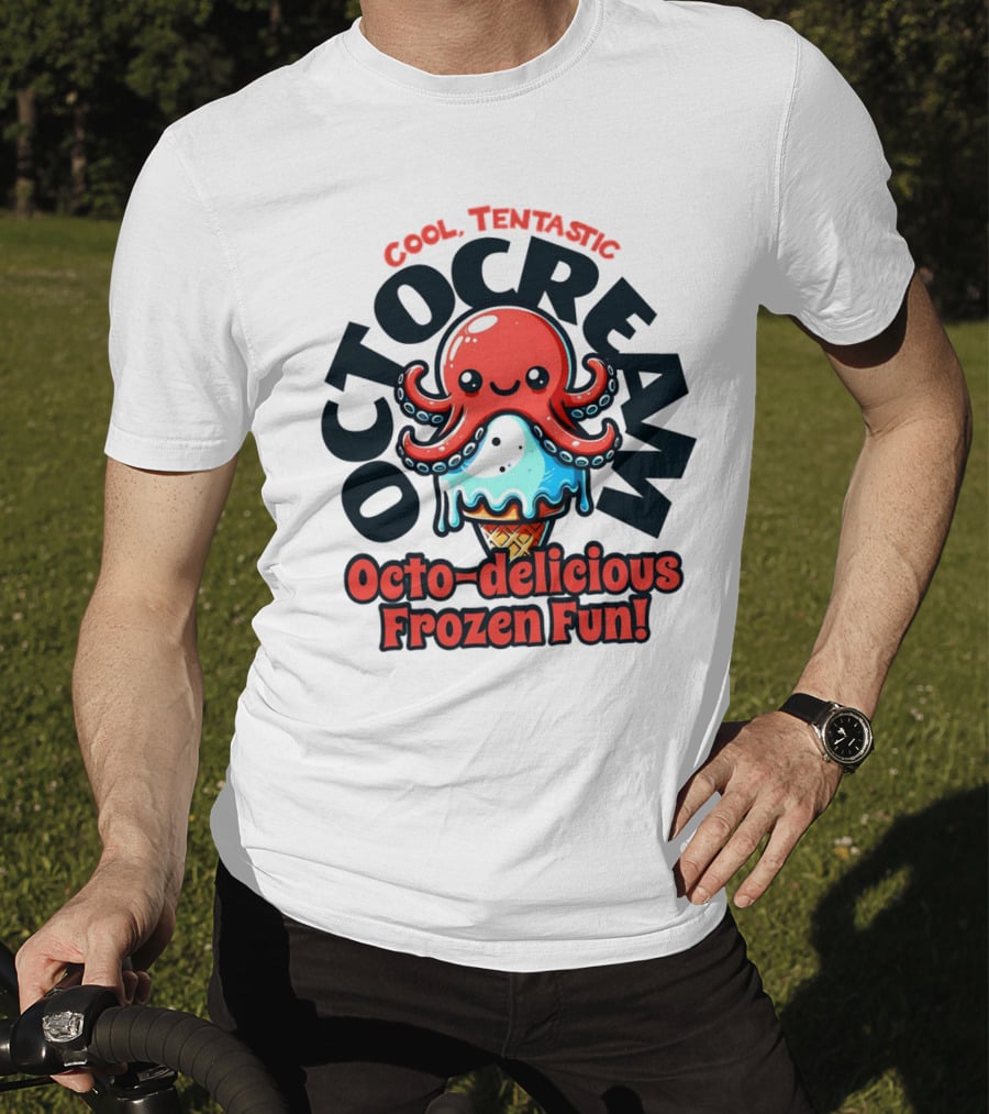 Cool Tentastic Octo-delicious Frozen Fun Octocream T-Shirt