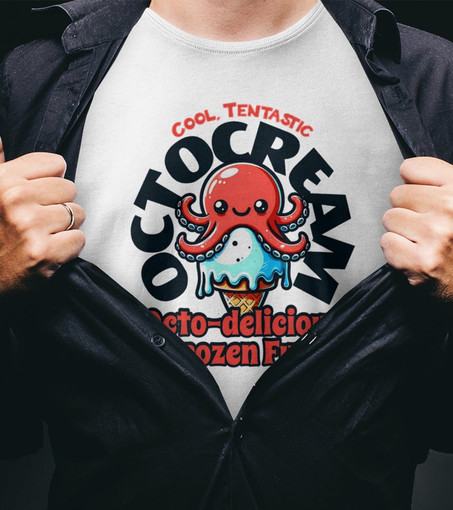 Cool Tentastic Octo-delicious Frozen Fun Octocream T-Shirt