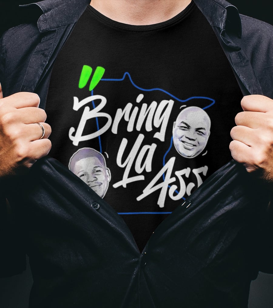 Anthony Edwards Charles Barkley Bring Ya Ass Minnesota Shape T-Shirt