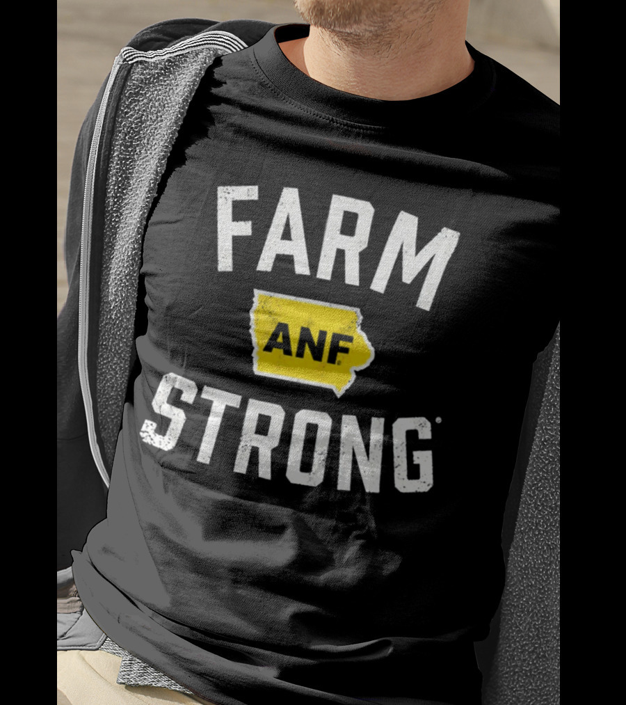 Iowa Hawkeyes Farm Strong ANF America Needs Farmers T-Shirt