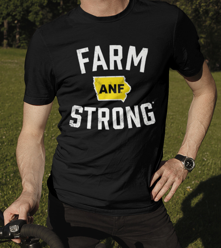 Iowa Hawkeyes Farm Strong ANF America Needs Farmers T-Shirt