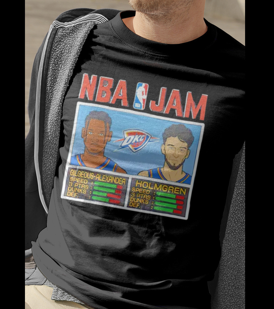 NBA Jam Shai Gilgeous-Alexander Chet Holmgren OKC Thunder T-Shirt