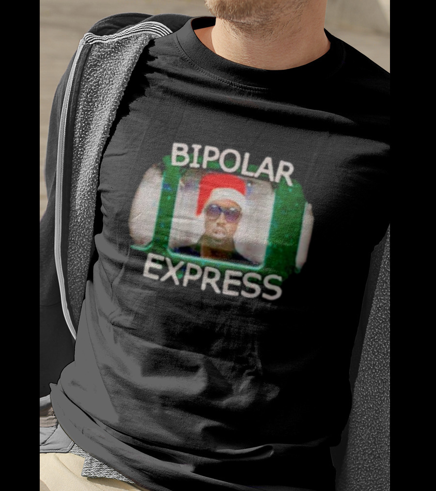 Bipolar Express Kanye West Santa Hat Christmas T-Shirt