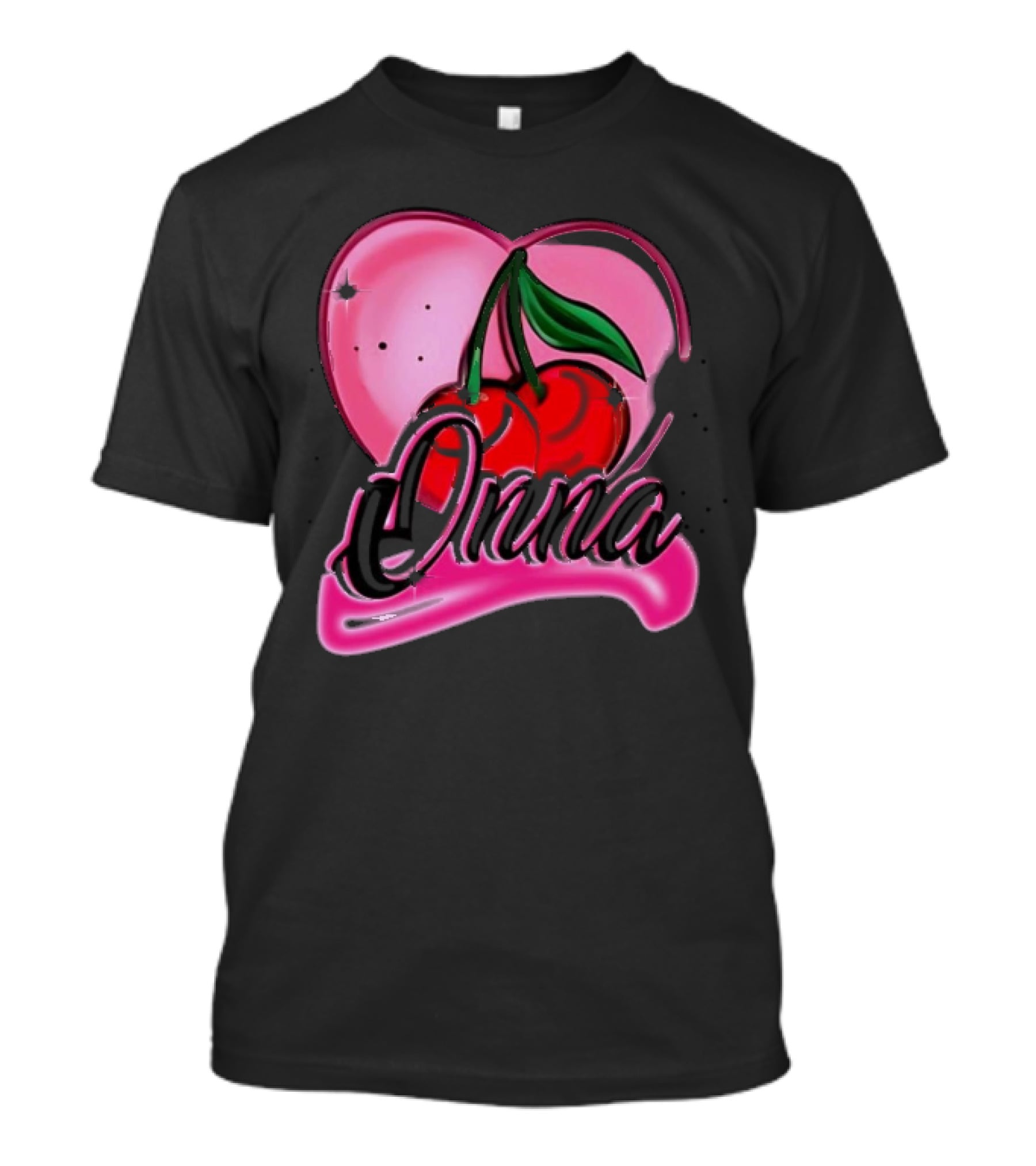 Onna Cherry Heart Pink T-Shirt