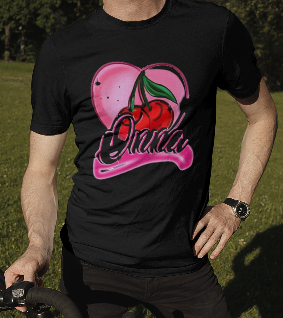 Onna Cherry Heart Pink T-Shirt