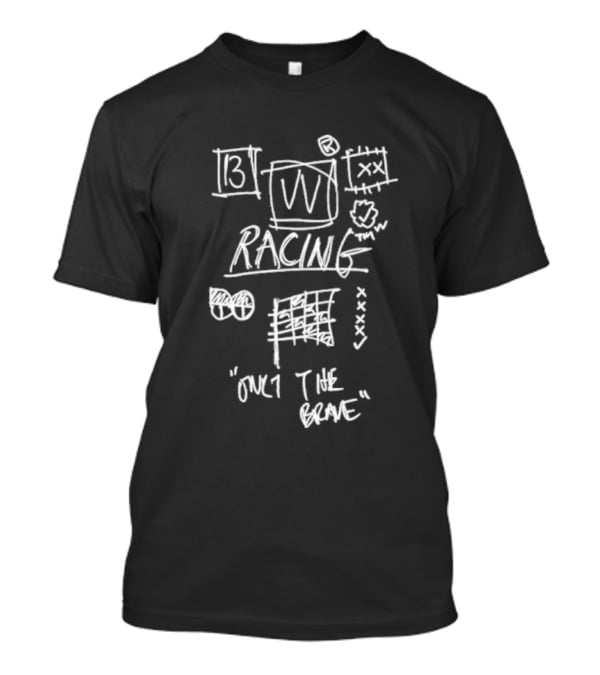 Racing Only The Brave 13 Sketch Icons T-Shirt