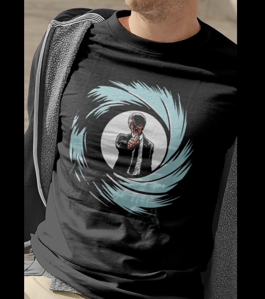 Jules Winnfield Agent BMF Bond Style Spiral T-Shirt