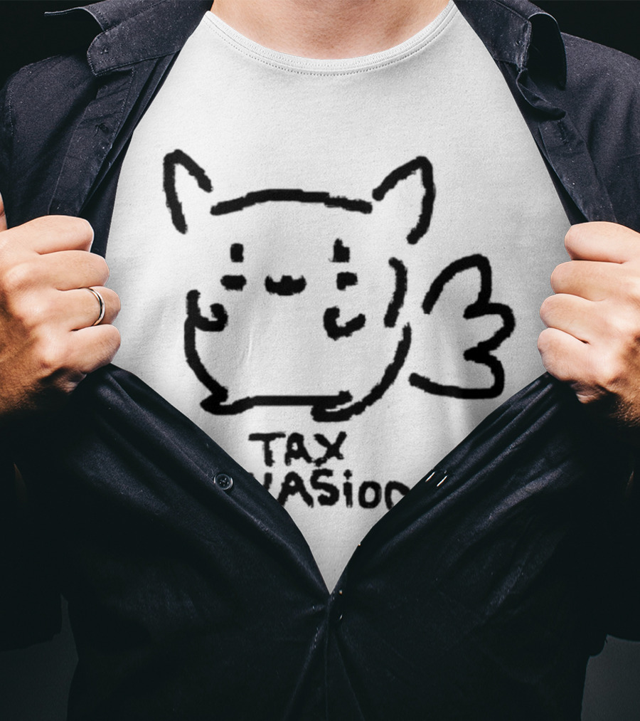 Tax Evasion Cute Character Sketch T-Shirt