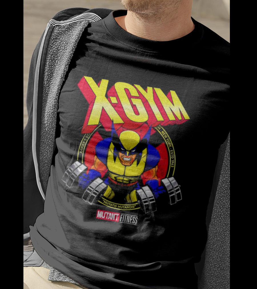 X-Gym Mutant Fitness Mutatis Mutandis Xavier N.Y. Wolverine T-Shirt