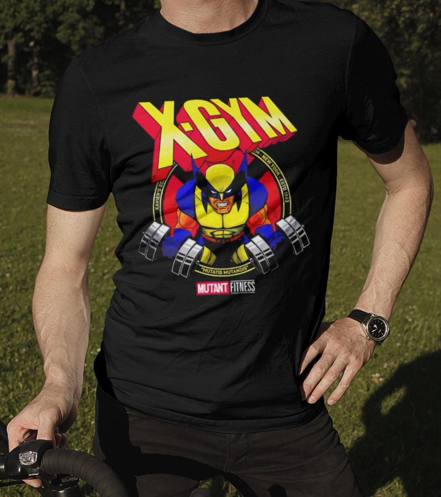 X-Gym Mutant Fitness Mutatis Mutandis Xavier N.Y. Wolverine T-Shirt