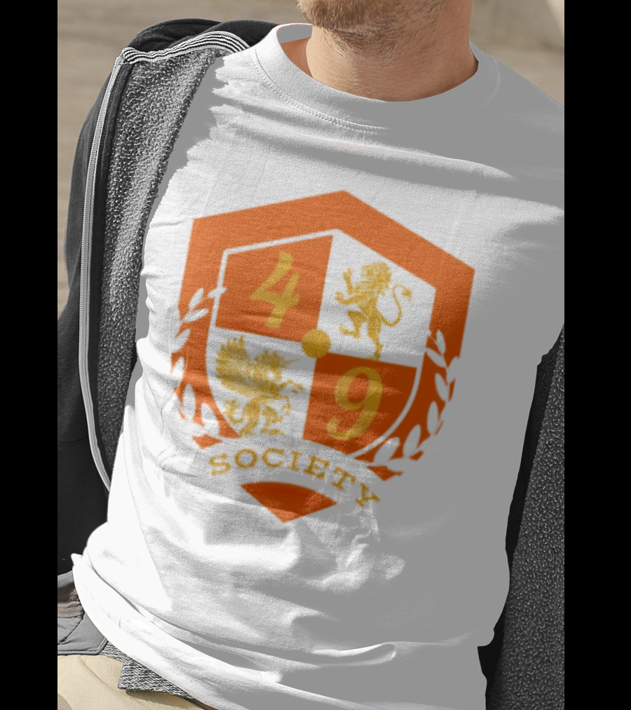 49 Society Crest With Heraldic Lion And Griffin Emblem T-Shirt