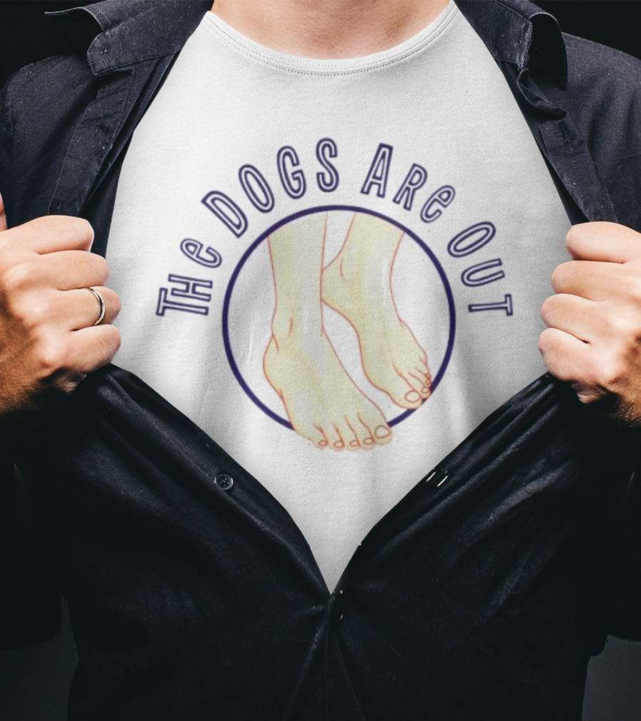 James B Jones The Dogs Are Out Feet T-Shirt