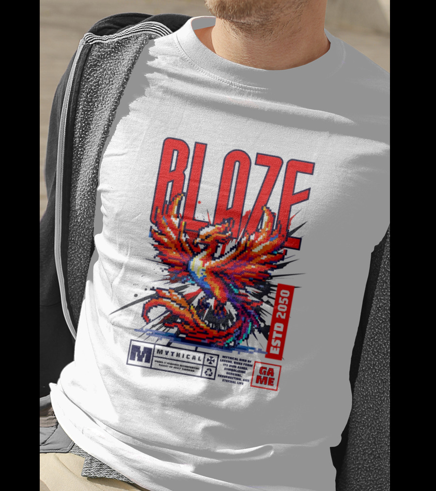 BLAZE Phoenix ESTD 2050 MYTHICAL GAME T-Shirt