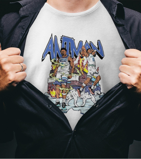 ANTMAN Basketball Wolves Dynamic Duo On The Court T-Shirt