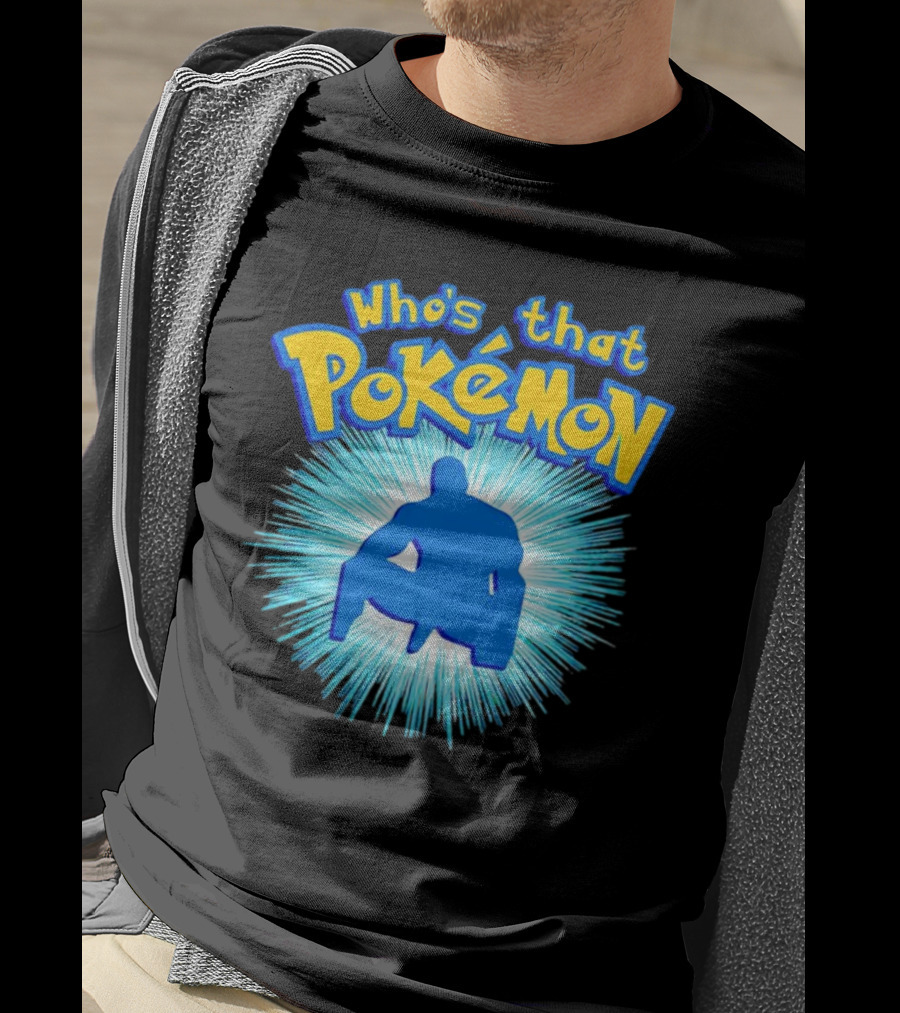 Who's That Pokémon Barry Wood Silhouette Burst T-Shirt