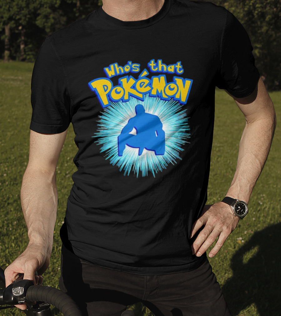 Who's That Pokémon Barry Wood Silhouette Burst T-Shirt