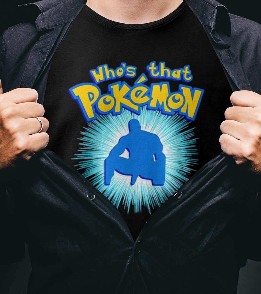 Who's That Pokémon Barry Wood Silhouette Burst T-Shirt