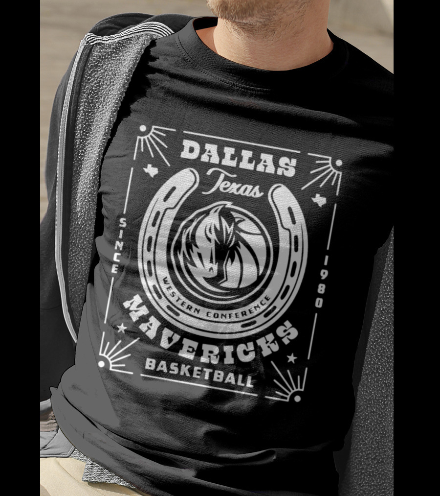 Dallas Texas Mavericks Western Conference Basketball Since 1980 T-Shirt