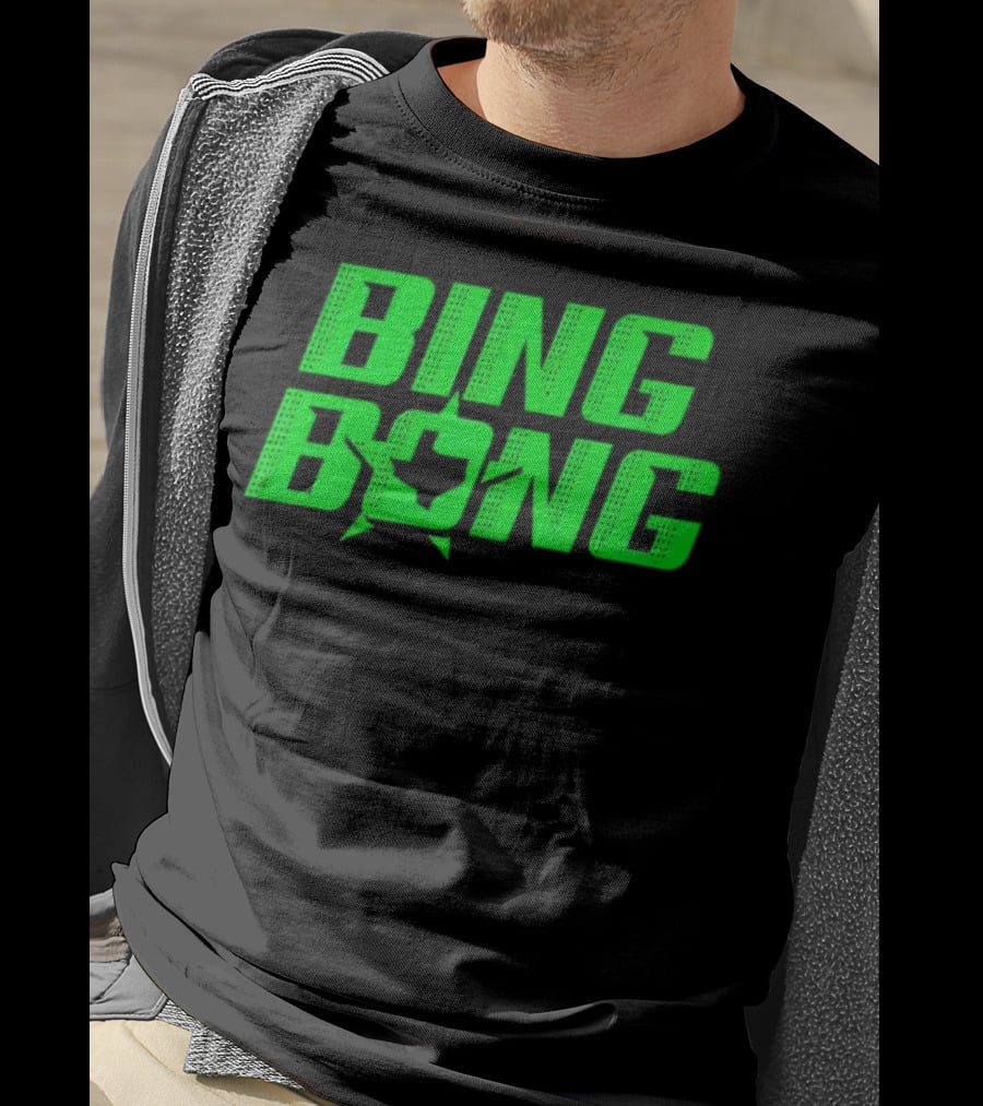 Dallas Stars Bing Bong Sports Text Logo Star Emblem T-Shirt