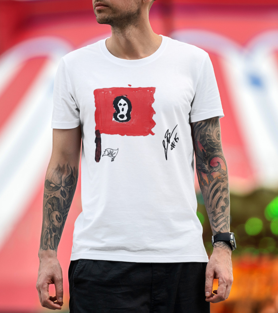 Rookies Paint Tampa Bay Buccaneers Flag Artwork #15 T-Shirt