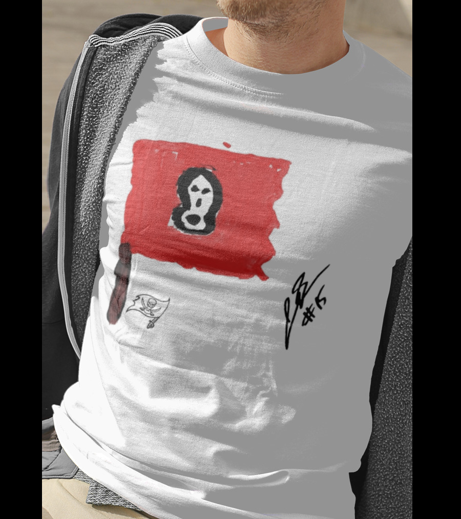 Rookies Paint Tampa Bay Buccaneers Flag Artwork #15 T-Shirt