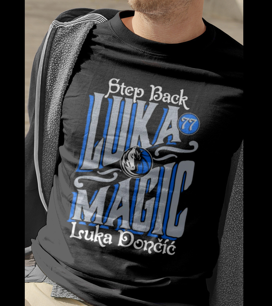 Step Back Luka Magic 77 Luka Dončić Dallas Mavericks T-Shirt