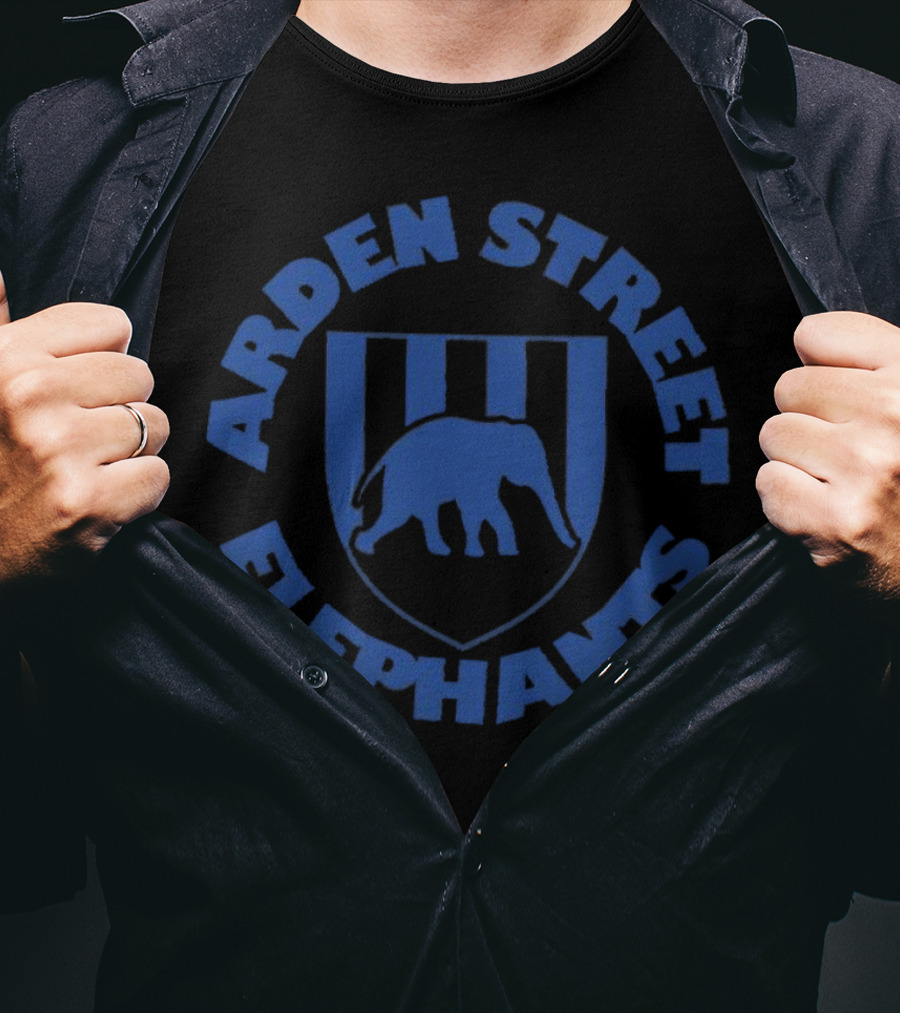 Arden Street Elephants Blue Emblem T-Shirt