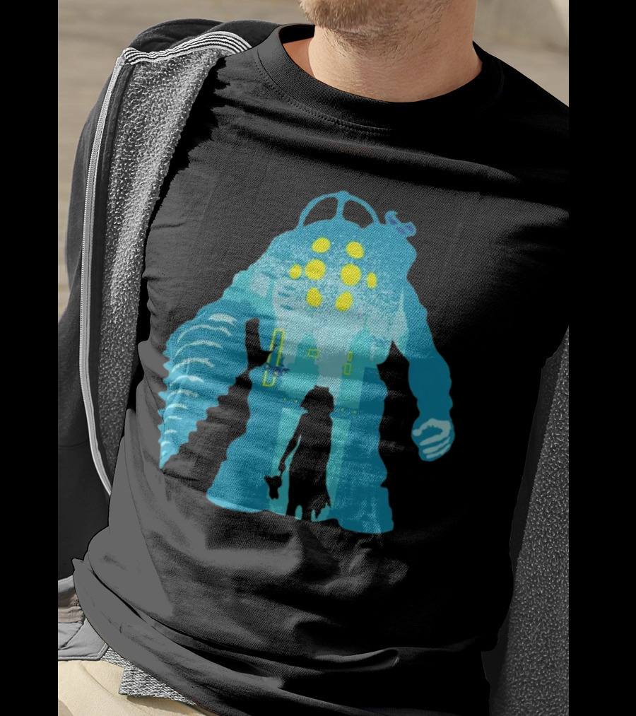 Big Daddy And Little Sister BioShock Underwater Adventure T-Shirt
