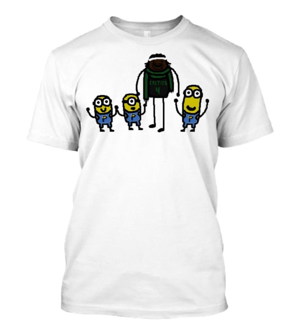 Boston Celtics Jrue Holiday Gru Holiday Minions T-Shirt
