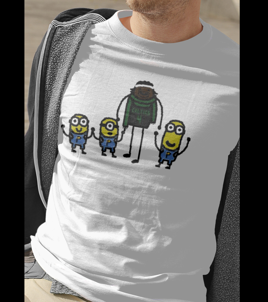 Boston Celtics Jrue Holiday Gru Holiday Minions T-Shirt