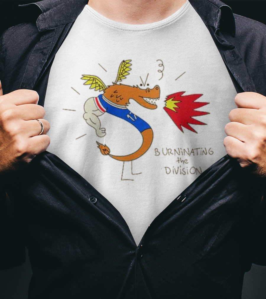 Buffalo Bills Burninating The Division Dragon Fireball T-Shirt