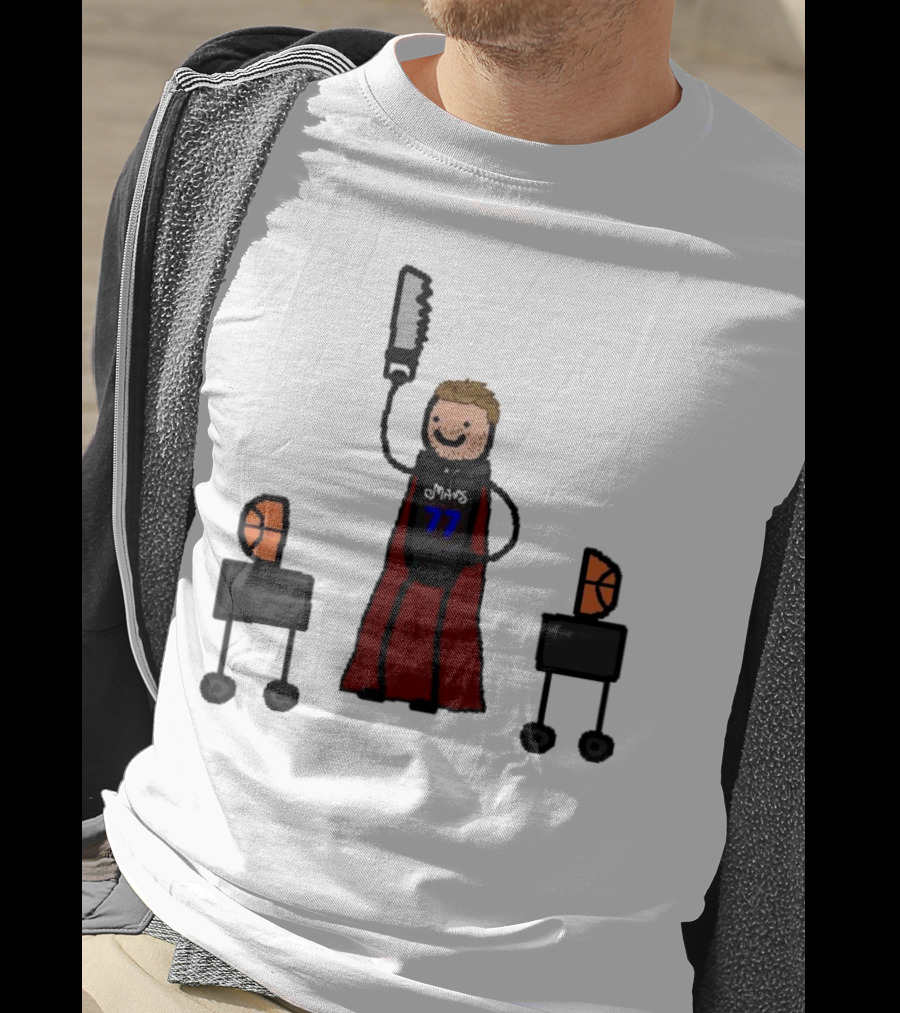 Luka Doncic Dallas Mavericks Luka Magic Basketball Hero With Cape And Saw T-Shirt