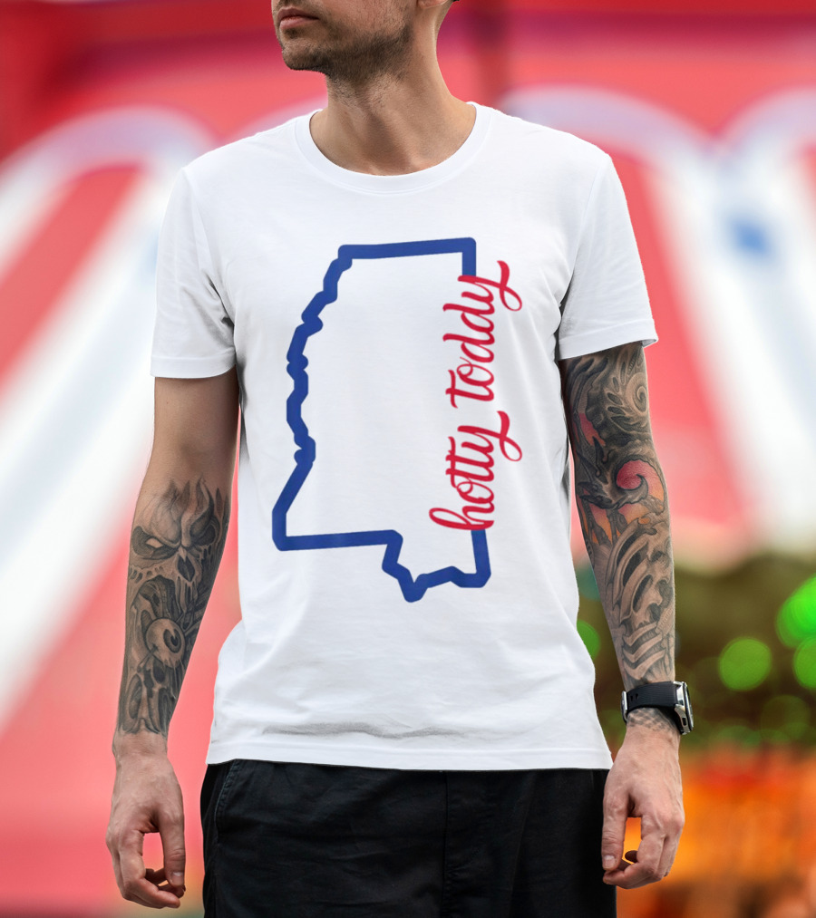 Mississippi Map Hotty Toddy T-Shirt