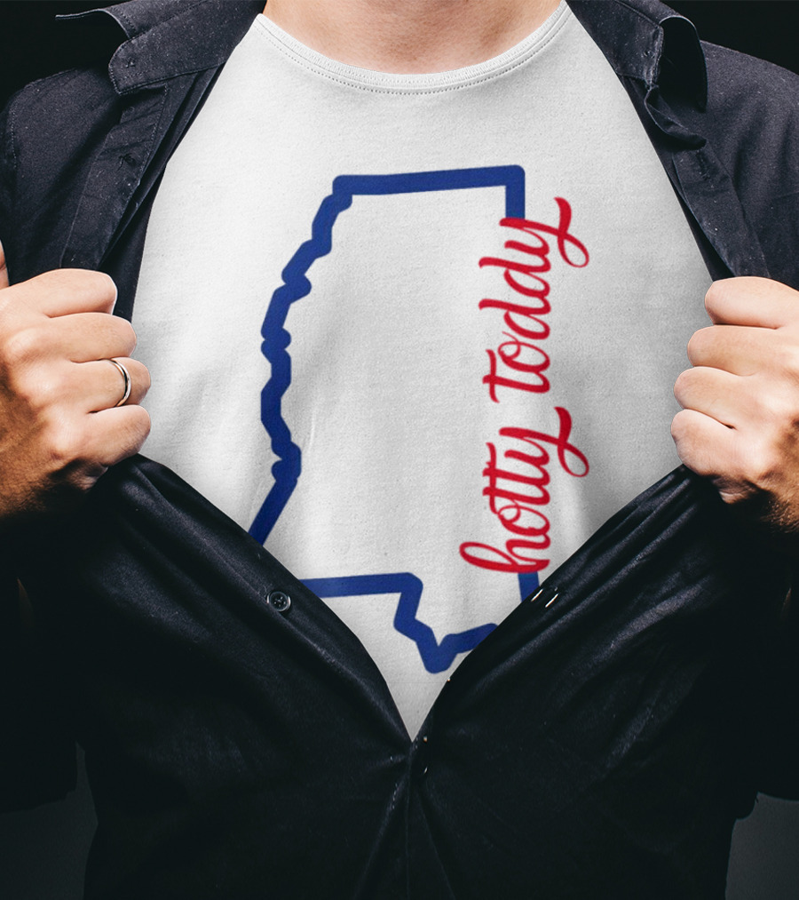 Mississippi Map Hotty Toddy T-Shirt