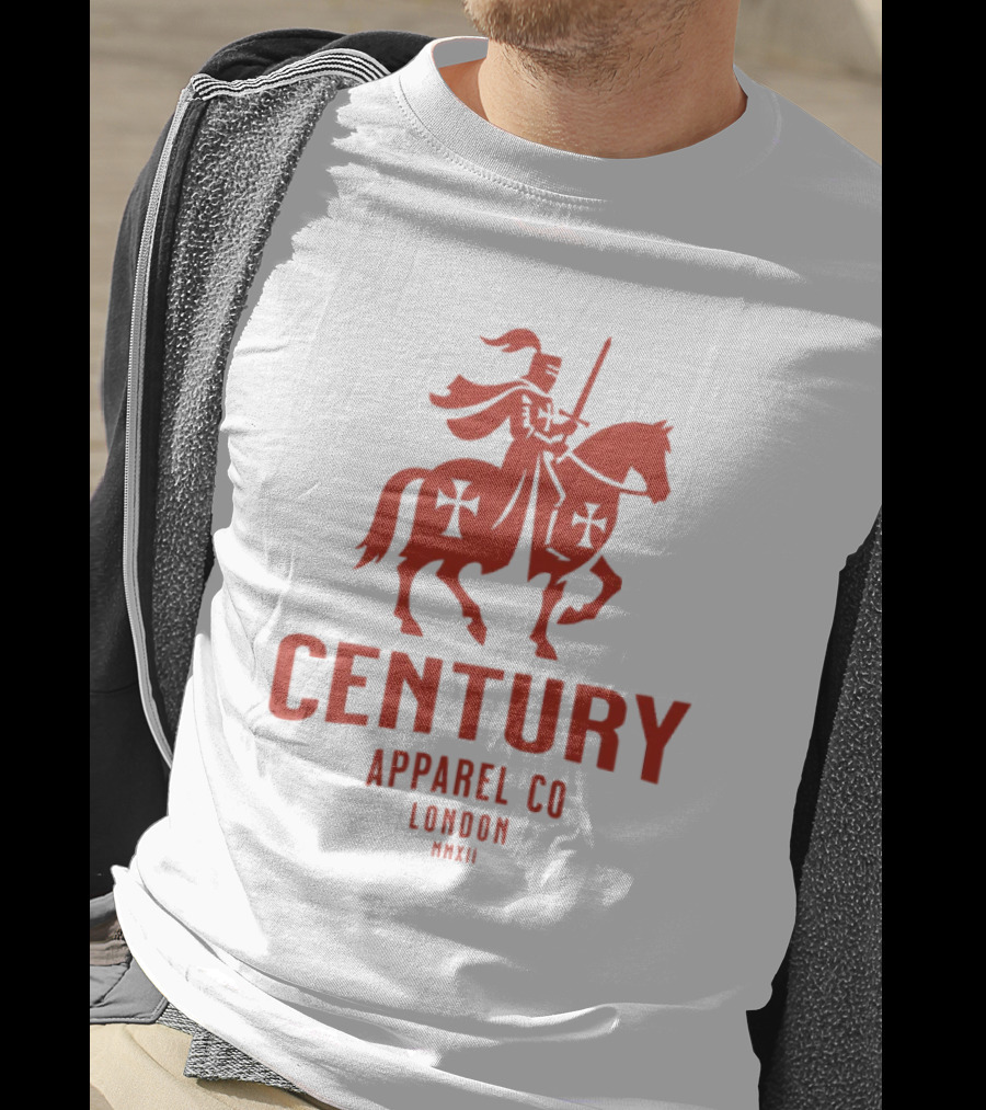 Century Apparel Co London MMXII Knight On Horse T-Shirt