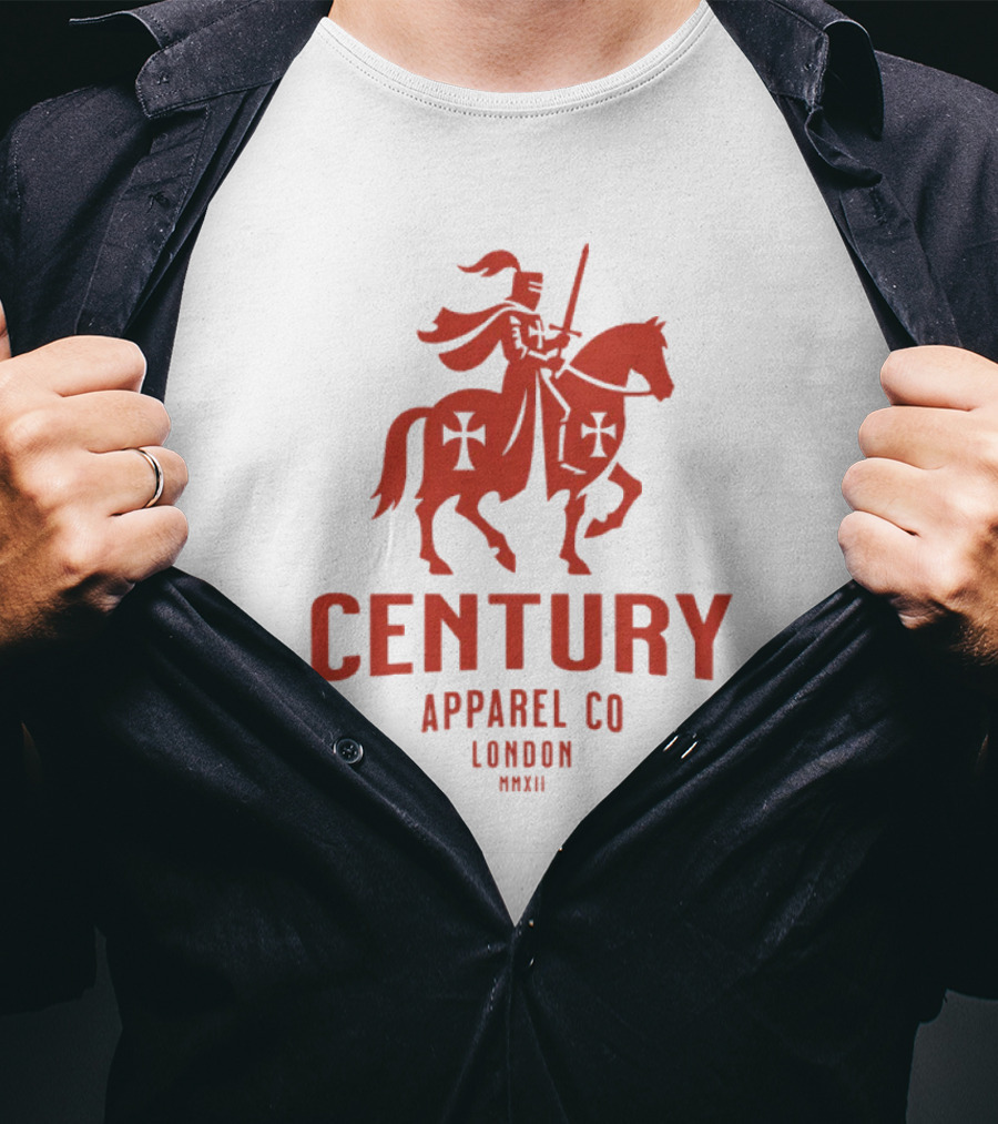 Century Apparel Co London MMXII Knight On Horse T-Shirt