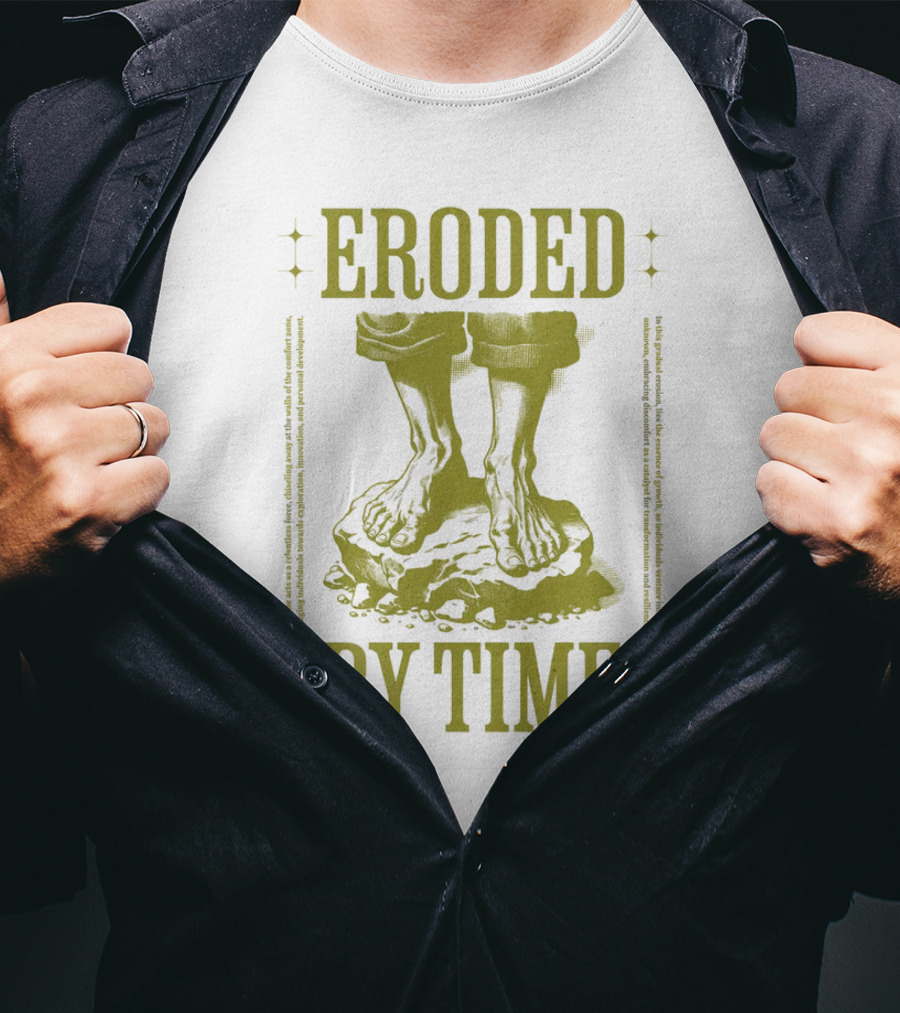 Eroded By Time Standing On Rock T-Shirt