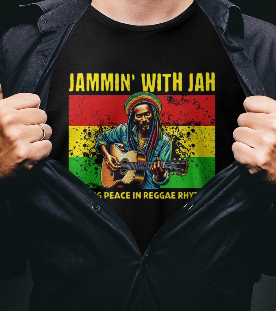 Jammin' With Jah Finding Peace IN Reggae Rhythms T-Shirt