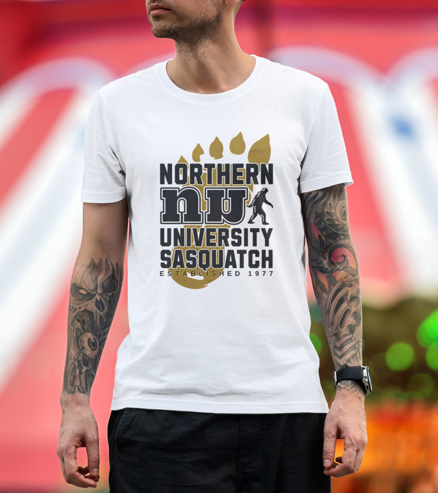 Northern University Sasquatch NU Established 1977 T-Shirt