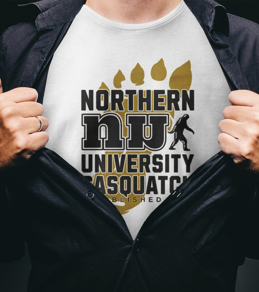 Northern University Sasquatch NU Established 1977 T-Shirt