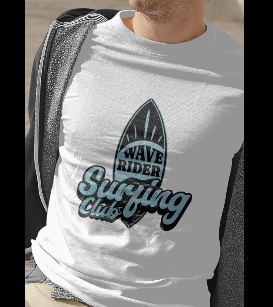 Wave Rider Surfing Club Surfboard T-Shirt