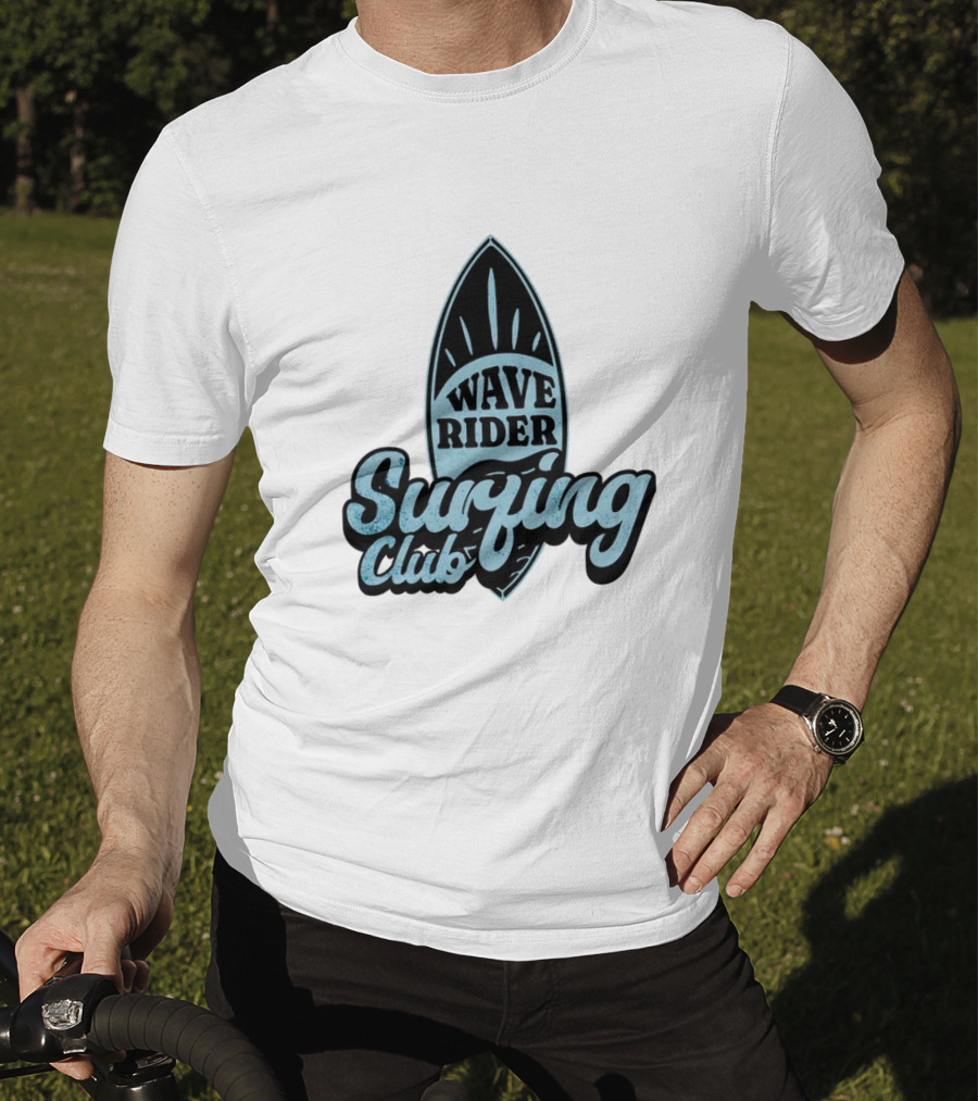 Wave Rider Surfing Club Surfboard T-Shirt