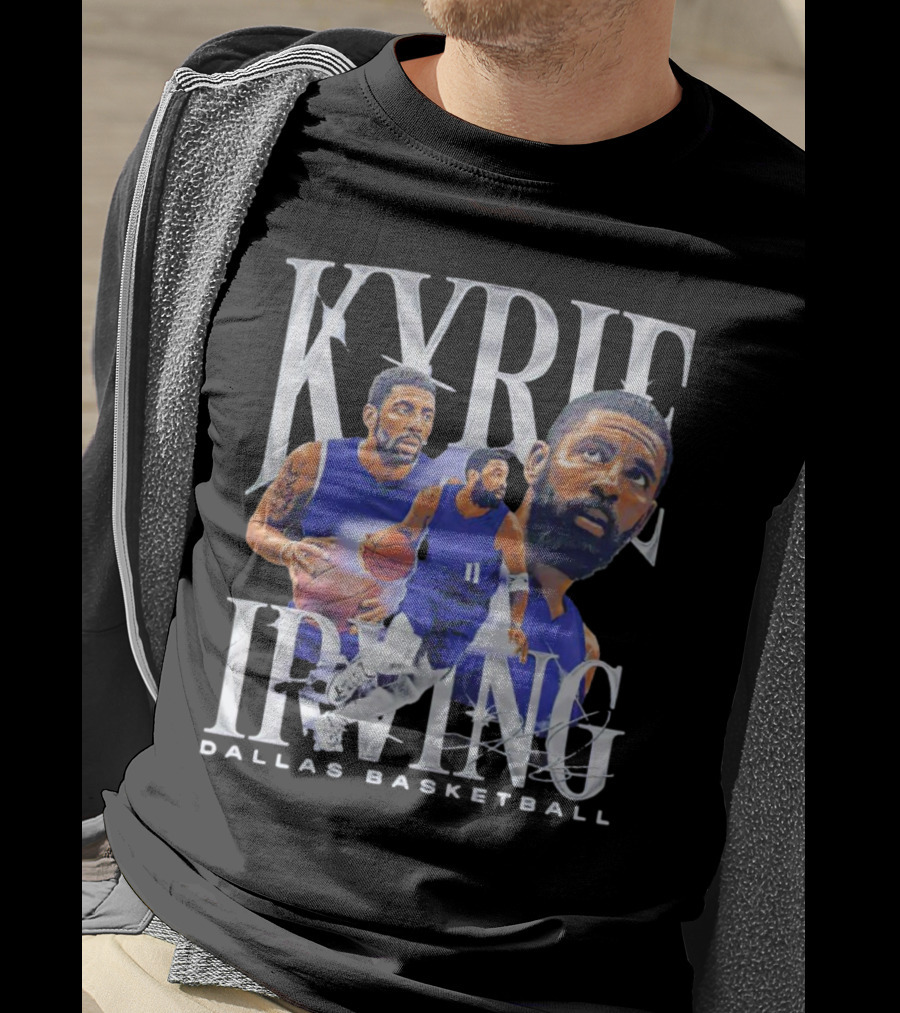 Kyrie Irving Dallas Basketball Vintage Retro Athlete Action T-Shirt