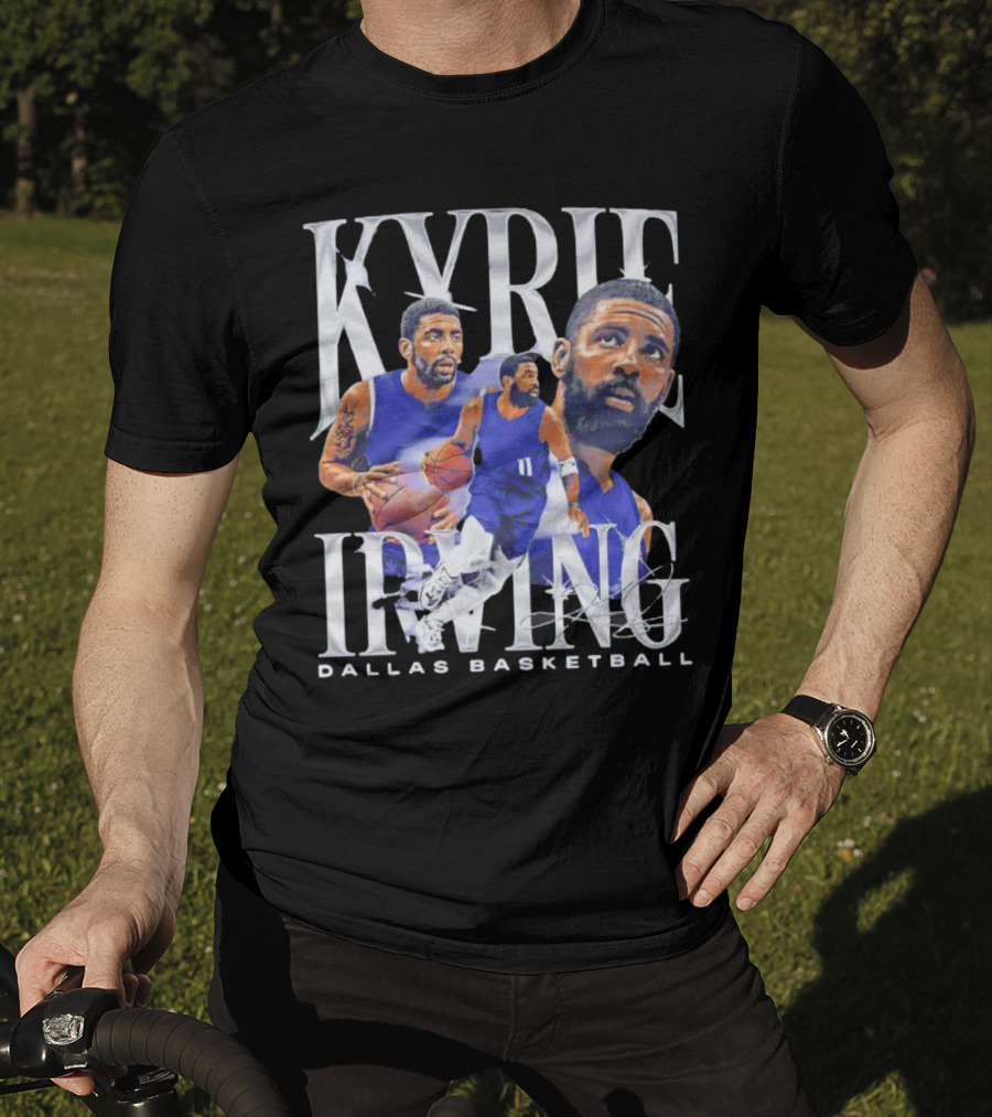 Kyrie Irving Dallas Basketball Vintage Retro Athlete Action T-Shirt