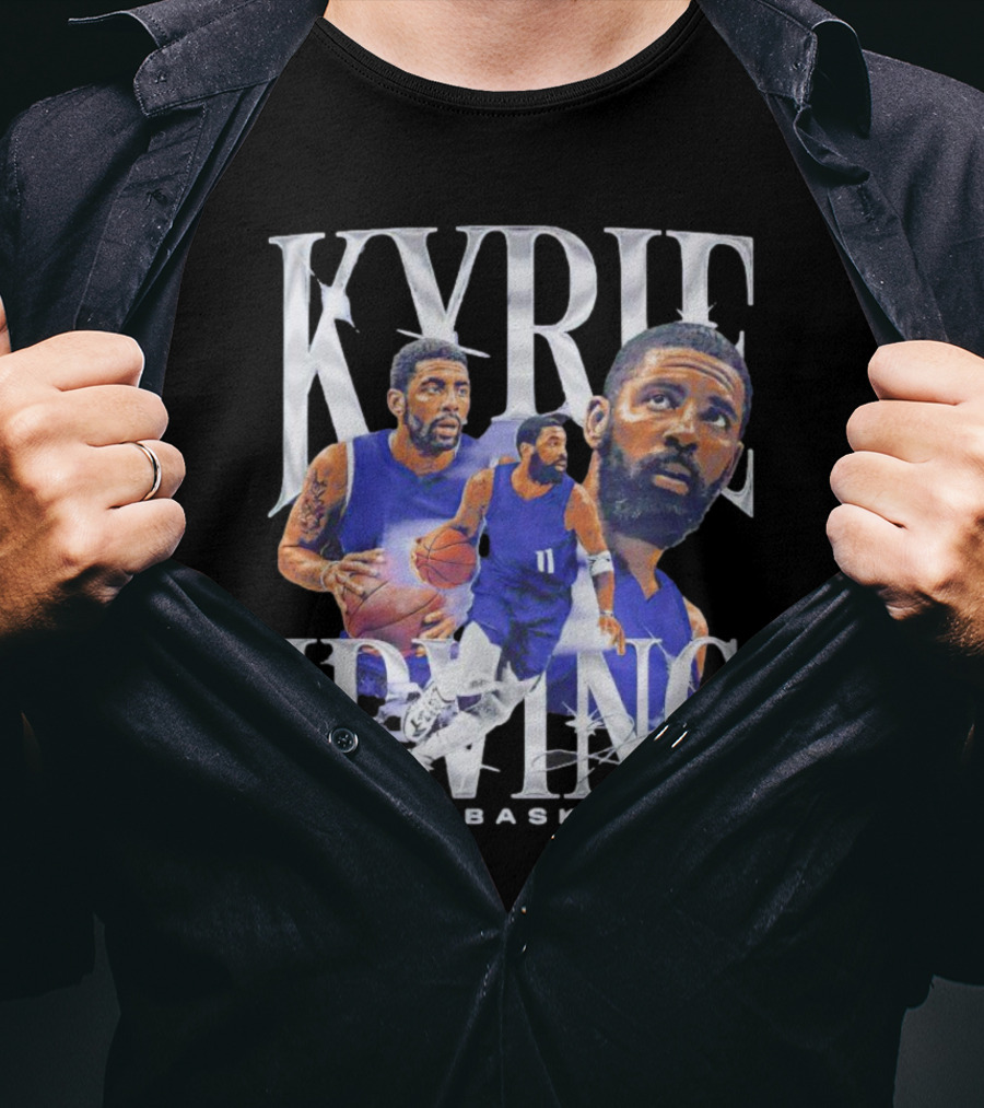 Kyrie Irving Dallas Basketball Vintage Retro Athlete Action T-Shirt