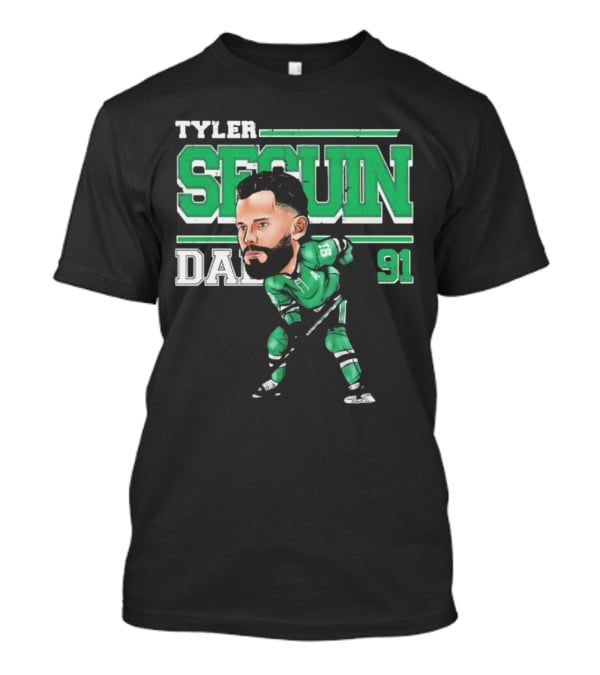 Tyler Seguin Dallas 91 Cartoon Hockey Player T-Shirt