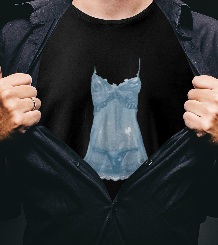 Sabrina Carpenter Blue Lingerie Nightwear T-Shirt