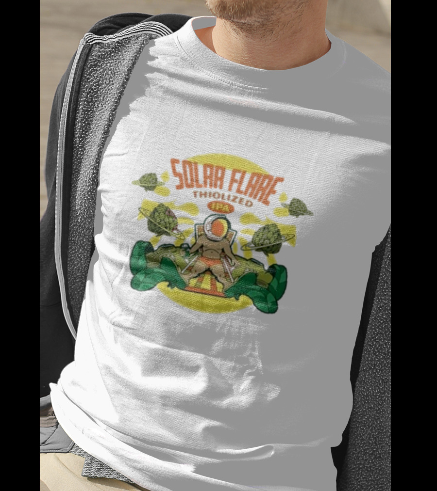 Solar Flare Thiolized Ipa Bright Sun Hop Astronaut Adventure T-Shirt