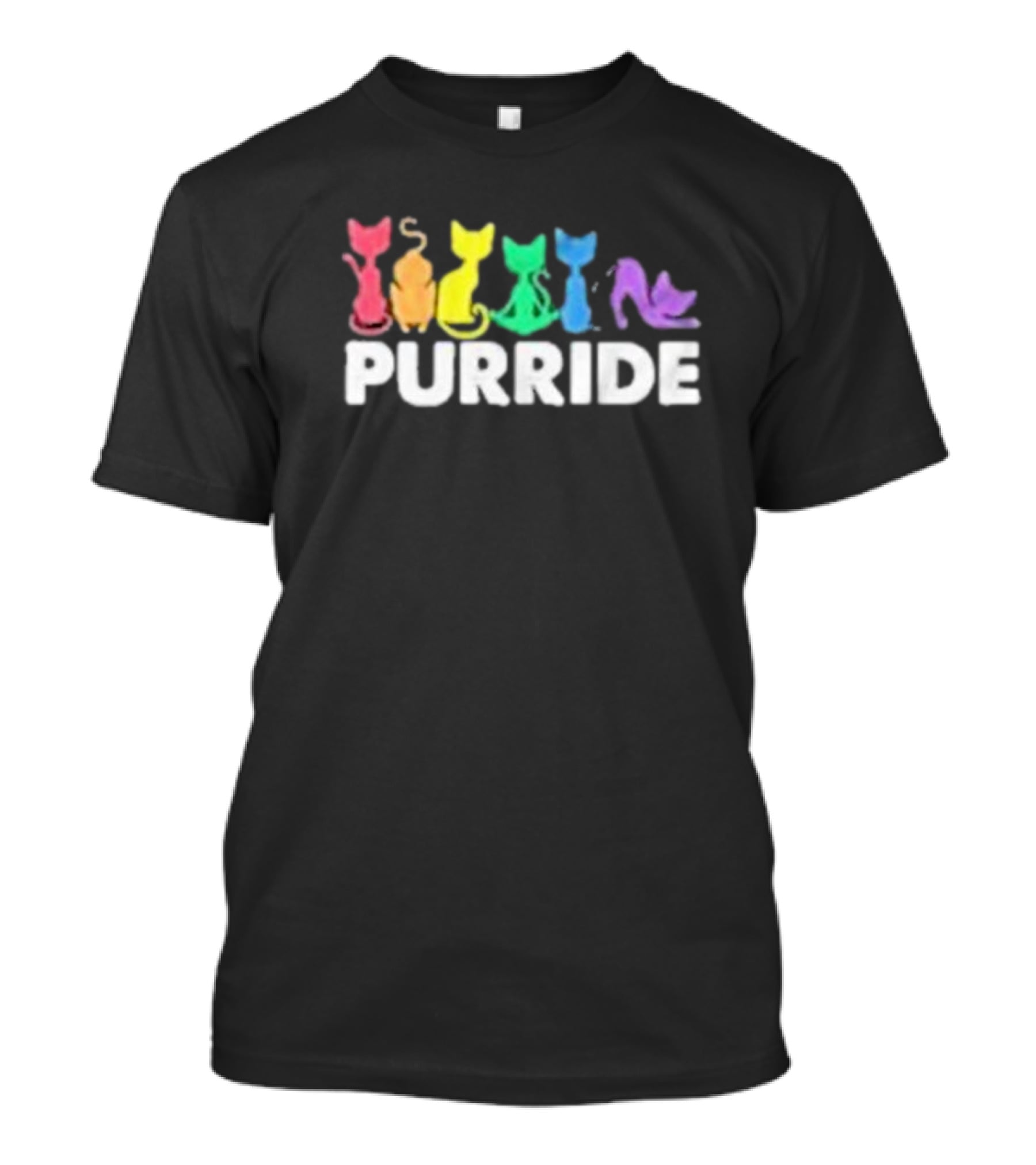 Purride Rainbow Cats Uju Anya Pride T-Shirt